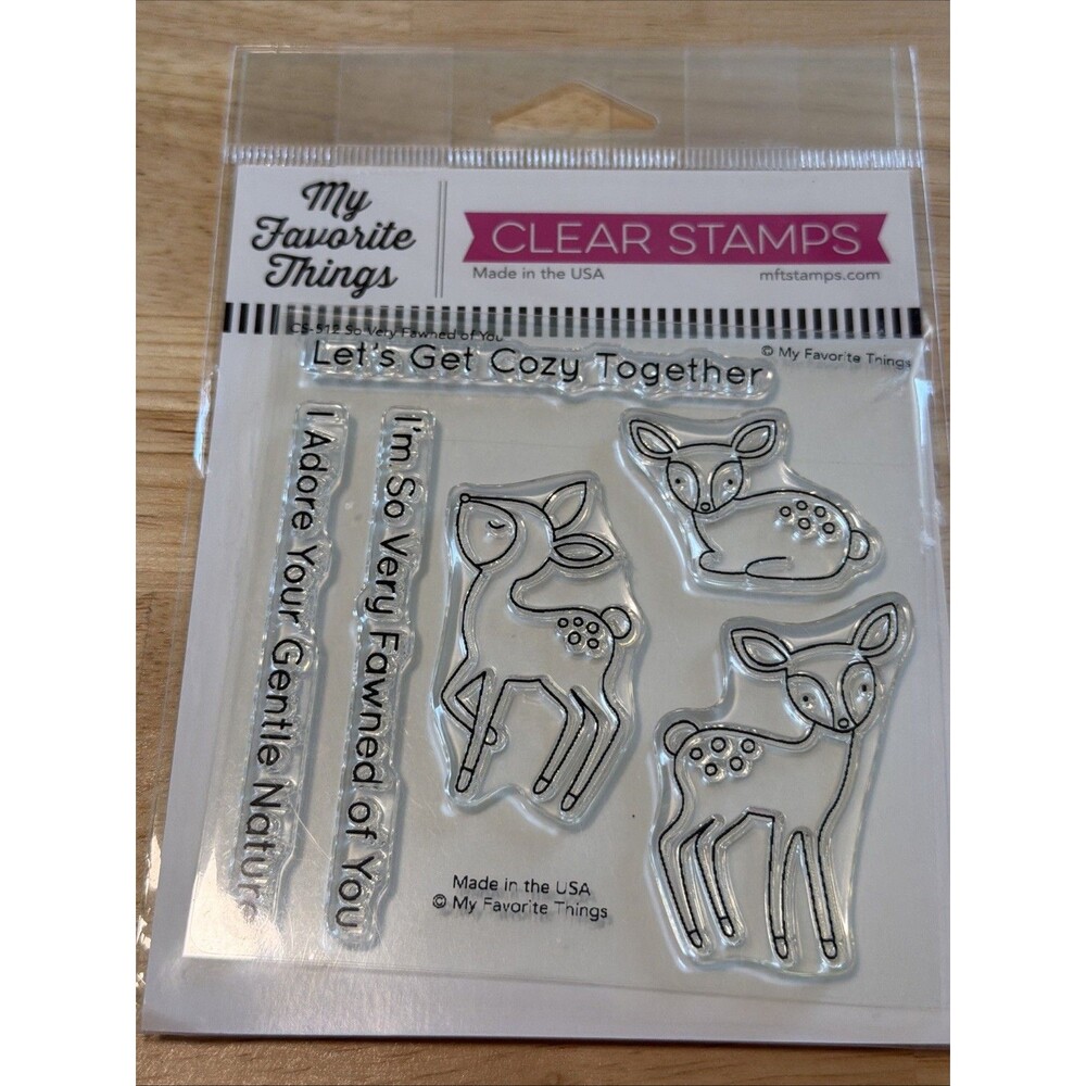 My Favorite Things Clear Stamp and die set So Very Fawned of you deer